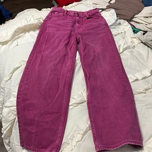 Size 26 Pink Wide Leg Urban Outfitters Jeans